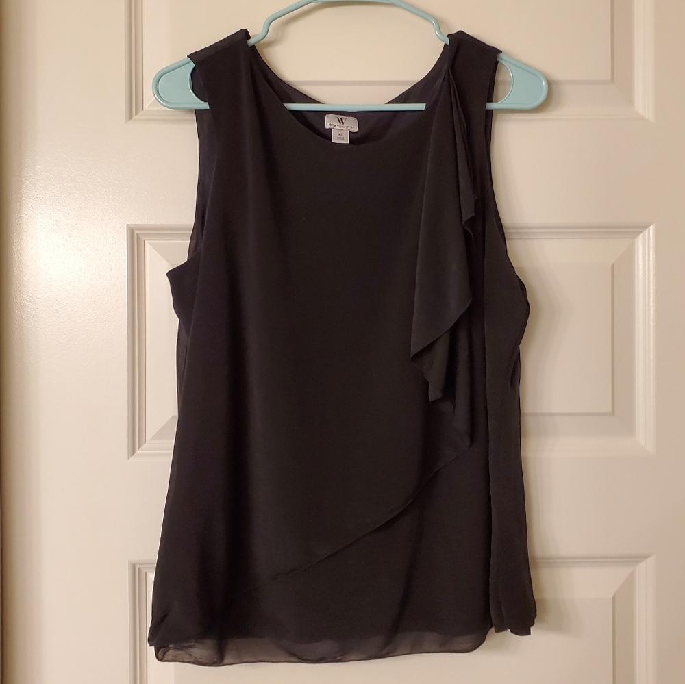 Black Sleeveless Blouse
